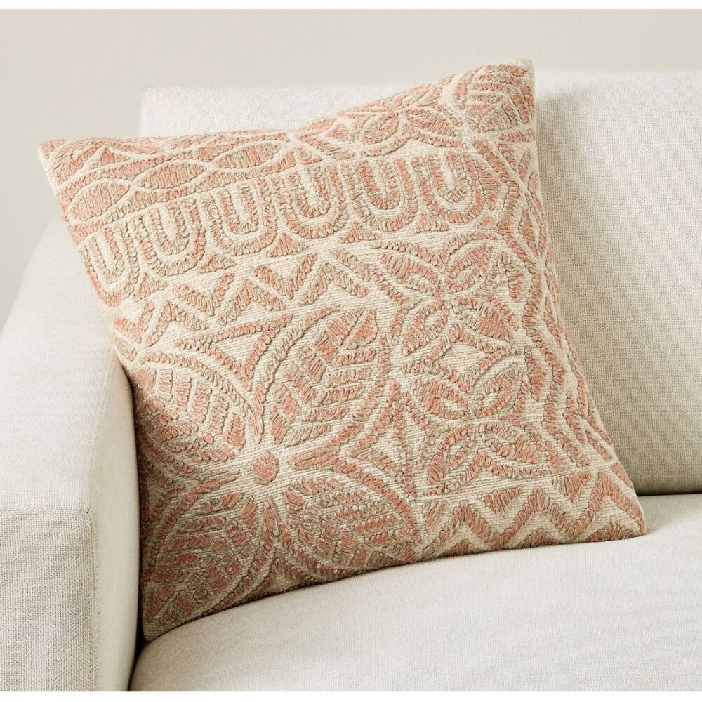 Pottery Barn Cove Terracotta 20" Pillow Cover NEW